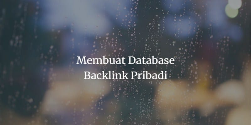 cara membuat backlink pribadi