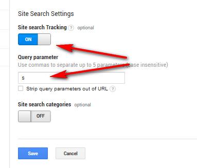 cara setting site search google analytics 3