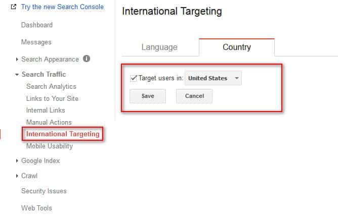 international targeting