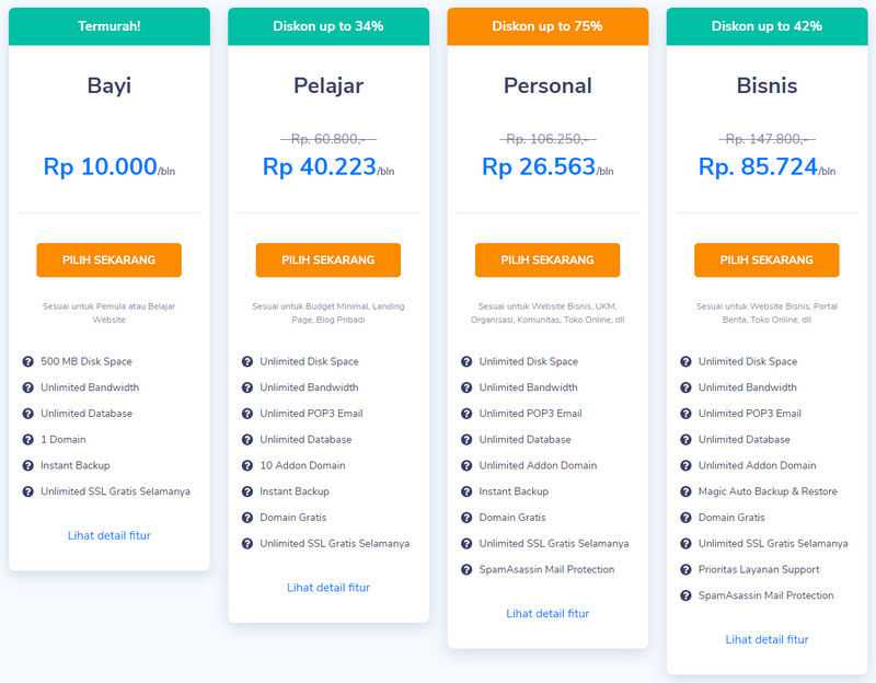 paket hosting unlimited niagahoster