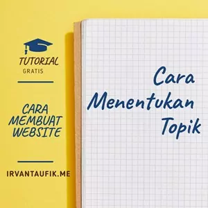 cara menentukan topik - cara membuat website