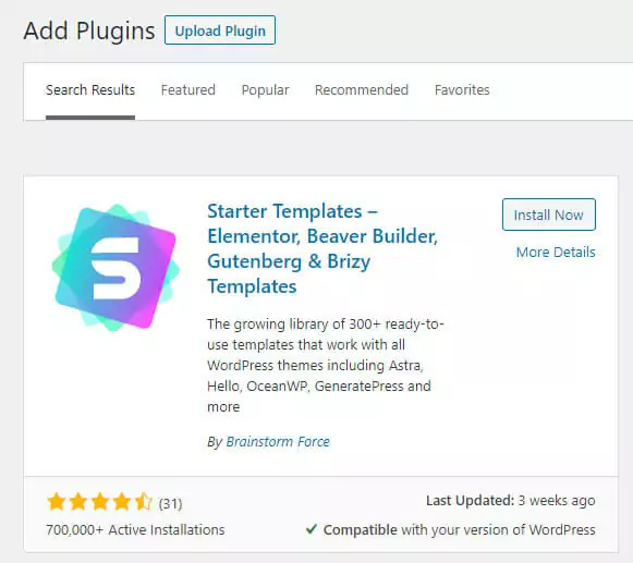 plugin starter templates