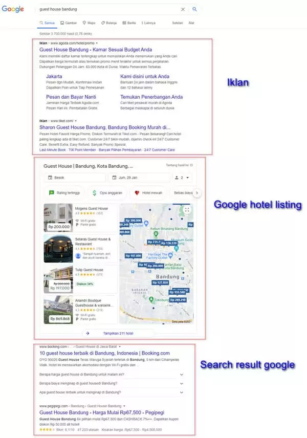 Contoh Search Result Google