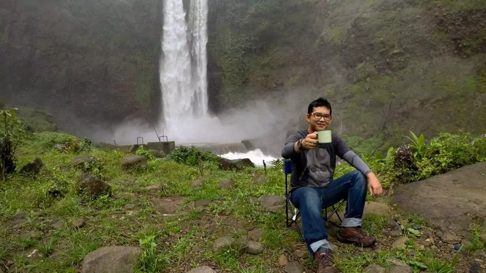 irvan taufik suka air terjun