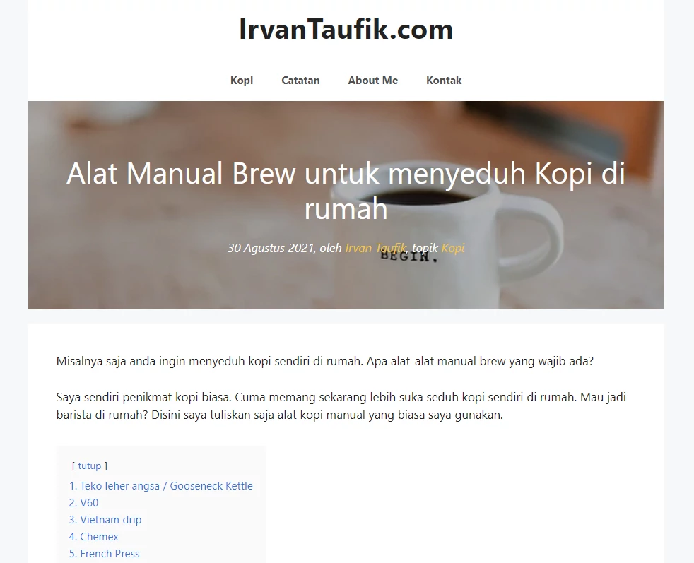 hasil setting header generatepress