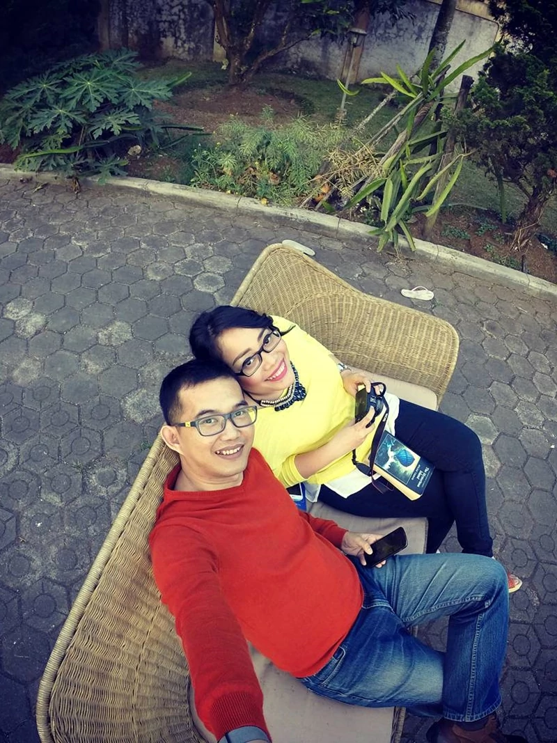 irvan taufik bersama istri