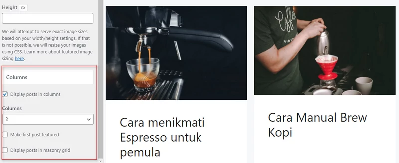 mengatur kolom di generatepress